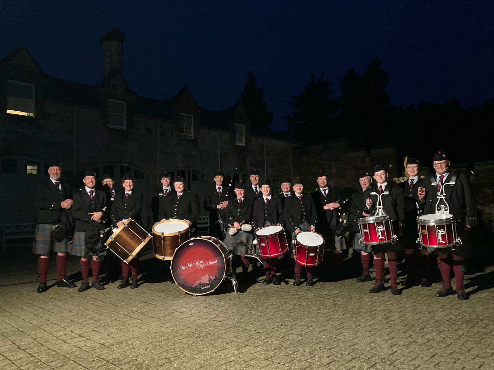 Stockbridge Pipe Band - Dundas Castle - March 2023